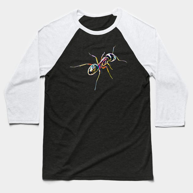 Ant Baseball T-Shirt by Nimmersatt